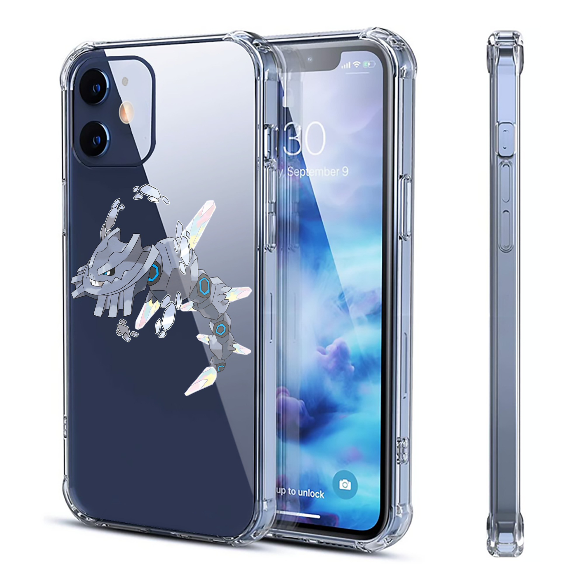 （画像用） ポケットモンスター Pokémon 【iPhone 12シリーズ対応】透明スマホケース（クリアソフトケース）